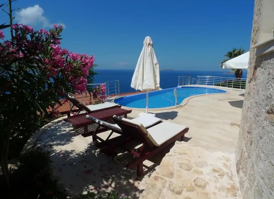 Havuzbasi, Deniz-Bahce-Meis Manzarasi, Loveboat Villa คาช ภายนอก รูปภาพ